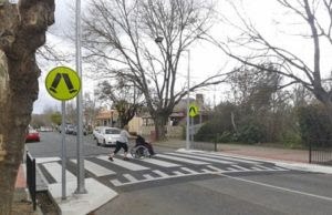 Raised pedestrian crossing